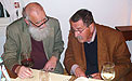Günter Grass & Michael B. Ludwig bei einem „Treffen in Telgte“